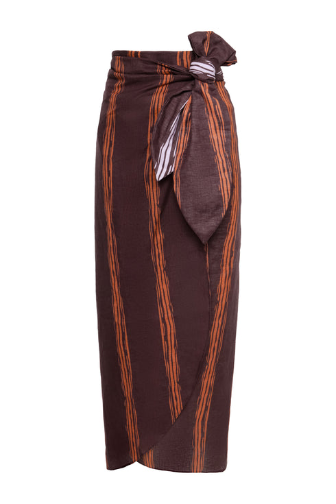 Mapara Cotton Skirt / Wine