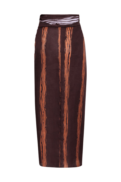 Mapara Cotton Skirt / Wine