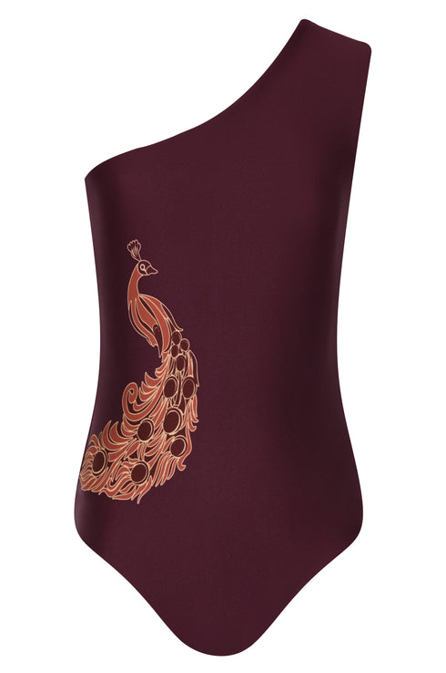 Mini Arahuac / Wine Peacock - Fuchsia