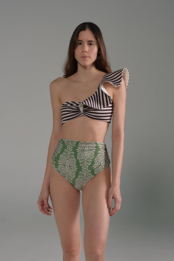 Barranquero Top / Black & White Stripes
