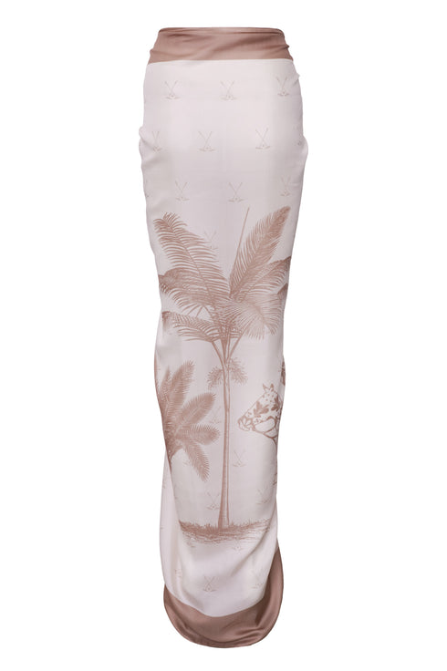 De La Falaise Cotton Silk Sarong / Beige