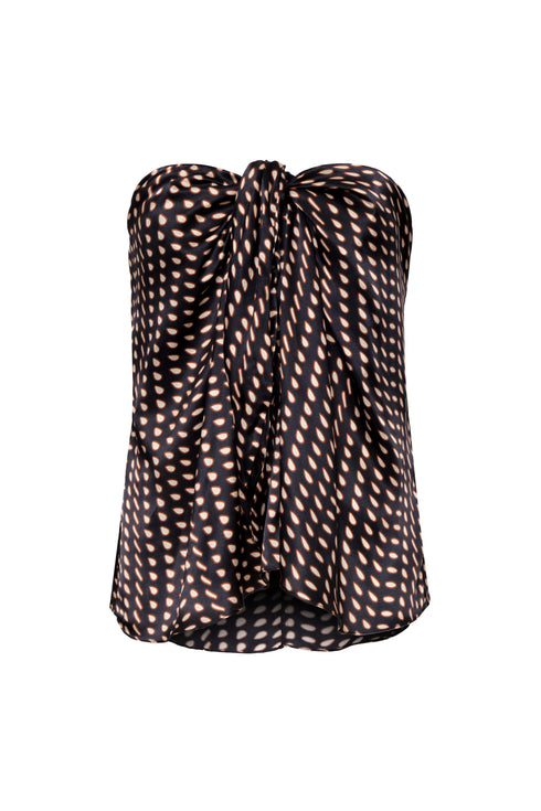 Cayetana Silk Blouse / Black Seeds