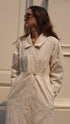 La Monumental Embroidered Coat / Ecru