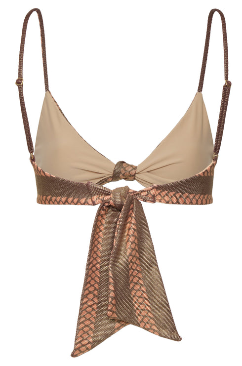 Pacifico Top / Gold - Nude
