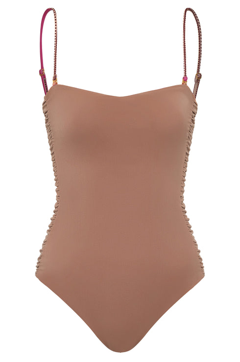 Las Balsas One Piece / Ethnic Pink Stripes