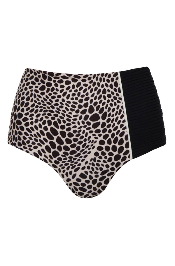 Frida Bottom / Ivory & Black Animal Print