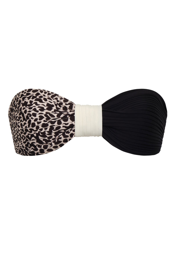 Emma Top / Ivory & Black Animal Print