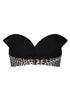 Victoria Top / Ivory & Black Animal Print