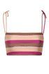 San Miguel Top / Ethnic Pink Stripes