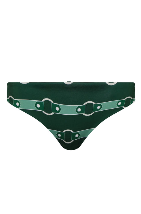 Sunset Waves Bottom / Green Horse Reins - Green