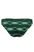 Sunset Waves Bottom / Green Horse Reins - Green