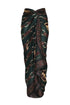De La Falaise Cotton Silk Sarong / Green Horse Reins