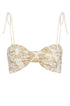 San Miguel Embroidered Top / Yellow Flowers - Ivory