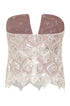 Luciana Palms Sequined Top / Silver