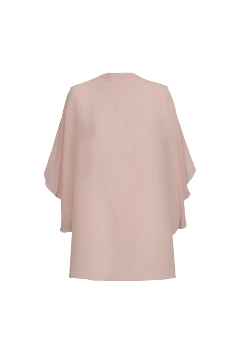 Manzanares Crepe Chine Blouse / Dust Pink