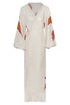 Hojarasca Linen Maxi Dress / Fuchsia Palm