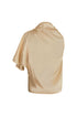 Chiminango Satin Silk Blouse / Butter Reptile