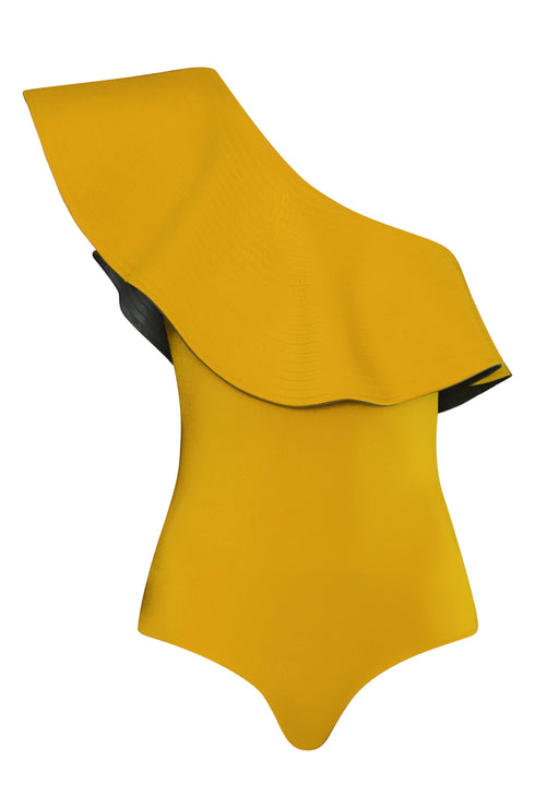 Tucan One Piece / Yellow & Metallic Mint
