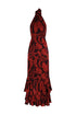El Rocio Jacquard Maxi Dress / Cherry Rainforest