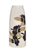 El Carmen Cotton Midi Skirt / Black Orchids