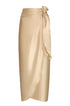 Mapara Satin Silk Skirt / Butter Reptile