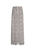 Carlota Palms Sequined Maxi Skirt / Silver