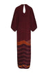 Andina Crepe Chine Tunic / Purple Horses