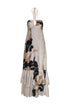 Sevillana Silk Jacquard Maxi Dress / Black Orchids