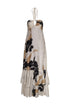 Sevillana Silk Jacquard Maxi Dress / Black Orchids