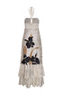 Sevillana Silk Jacquard Maxi Dress / Black Orchids