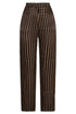 Santo Tomás Satin Silk Pants / Black & Ivory Seeds