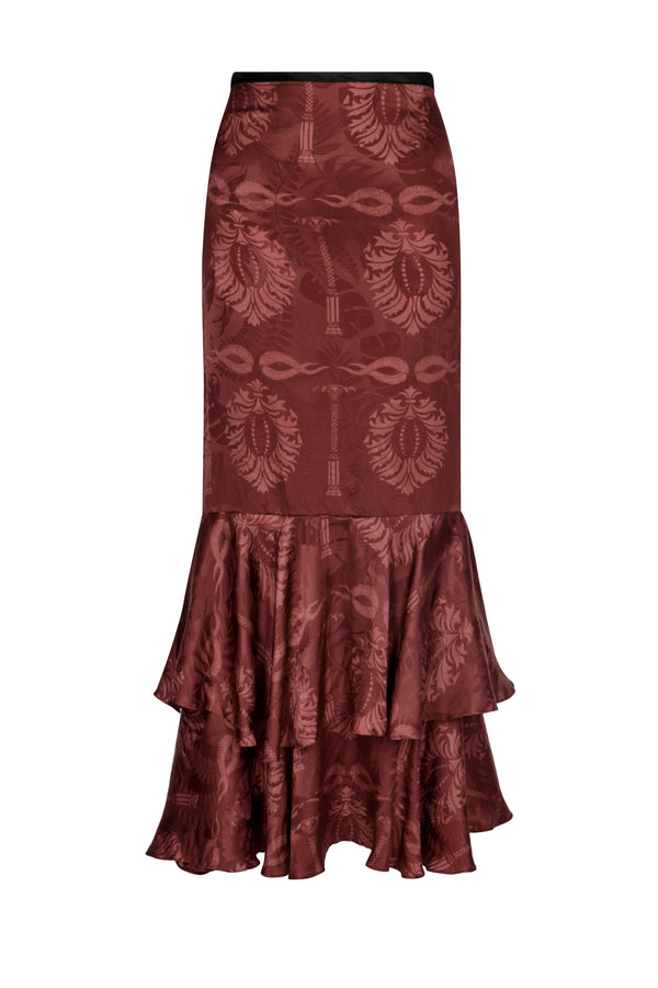Sevilla Skirt / Wine Jacquard