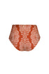 Frida Bottom / Red Arabesque - Orange Stripes