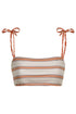 San Miguel Top / Red Arabesque - Orange Stripes
