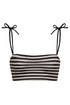San Miguel Top / Black & White Stripes