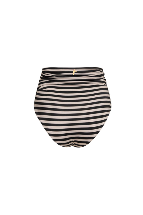 Morante Embroidered Bottom / Black & White Stripes