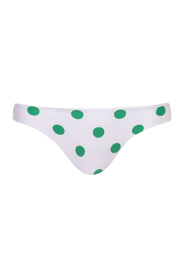 Guava Bottom / Green Polka - Ivory