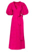 Ermita Cotton Eyelet Midi Dress / Fucsia