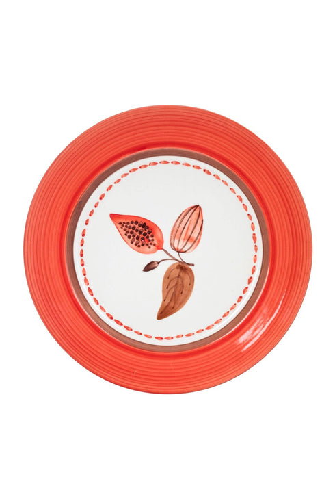 JDD Cocoa Dinner Plate / Coral