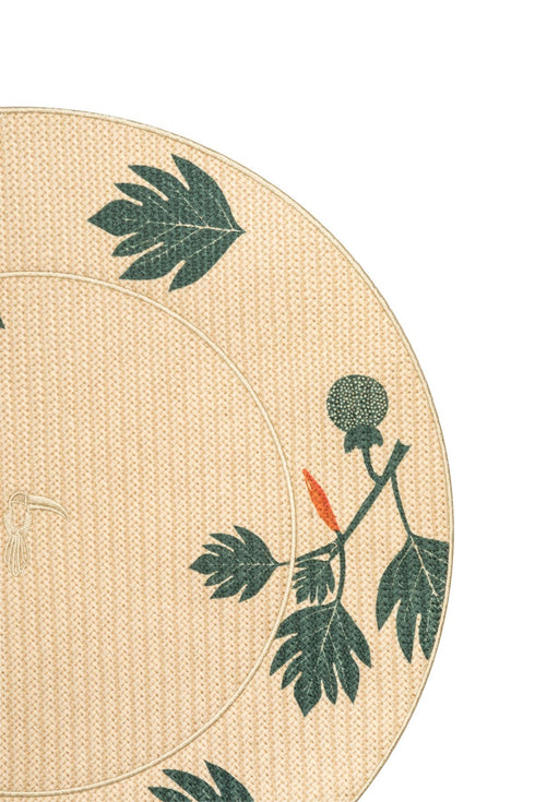 Fruto de Pan Placemats Set of 4 / Green