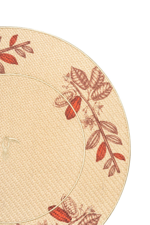 Cacao Fruit Placemats Set of 4 / Red
