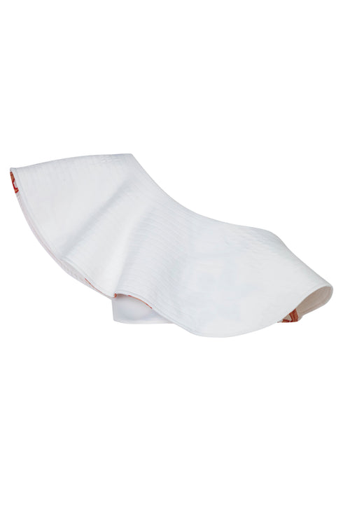 Sunset Waves Top / Emerald Green Maxi Flowers - Ivory