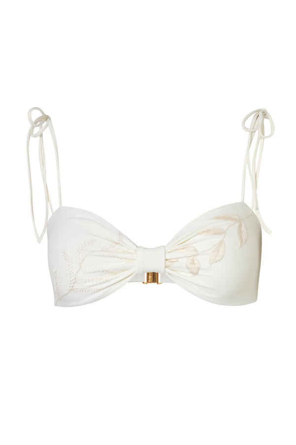 San Miguel Hand-Embroidered Top / Ivory