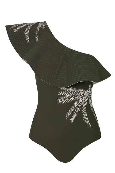 Tucan Embroidered One Piece / Khaki Green Exclusivo