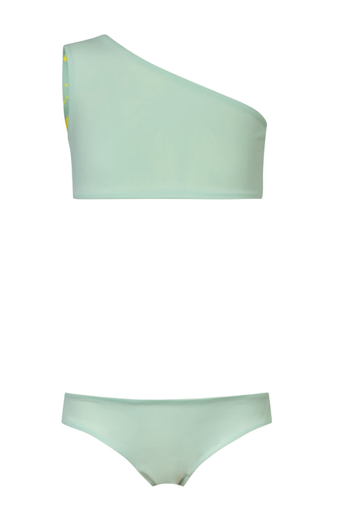 Mini Currulao / Lime Palms - Mint