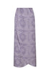 Amaime Silk Jacquard Midi Skirt / Lila Exclusive