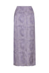 Amaime Silk Jacquard Midi Skirt / Lila Exclusive