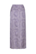 Amaime Silk Jacquard Midi Skirt / Lila Exclusive