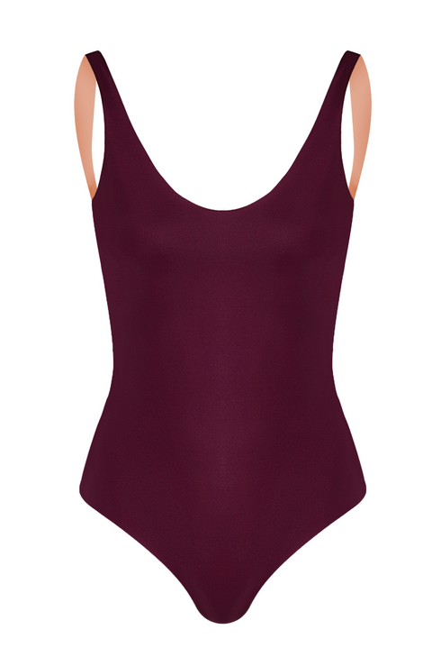 Olympic One Piece / Purple - Blush Pink