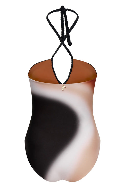 Saint Tropez One Piece / Black Nude Tie Dye